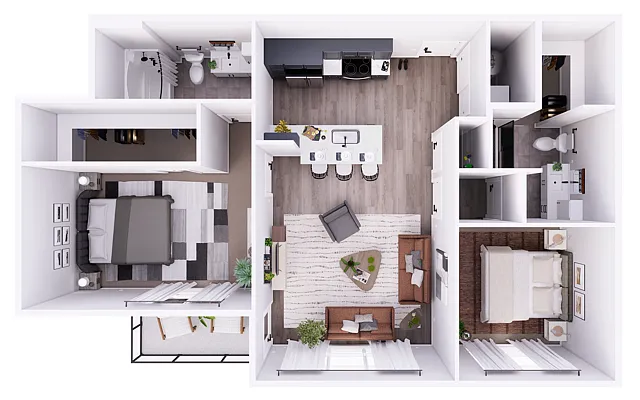 Floor plan Tillmore-2C
