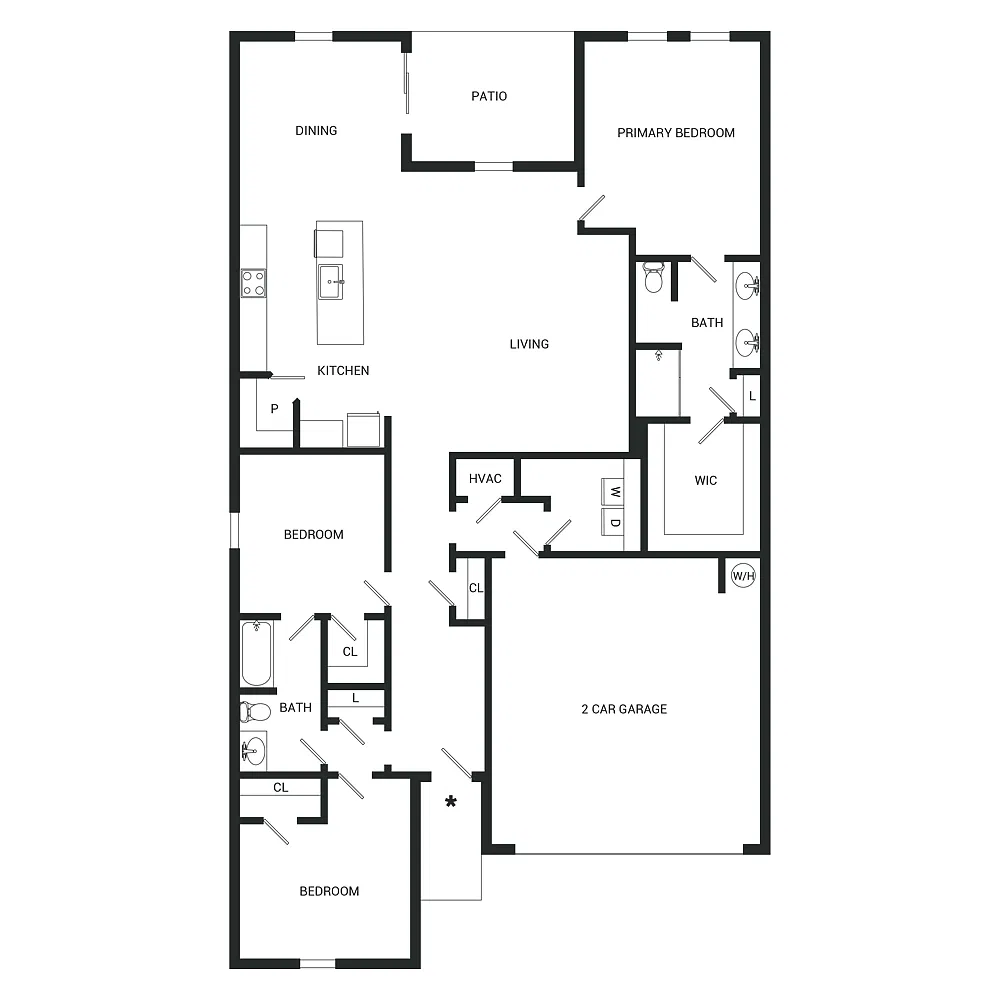 Floor plan Hawthorn