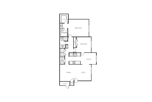 Floor plan B1 Renovated