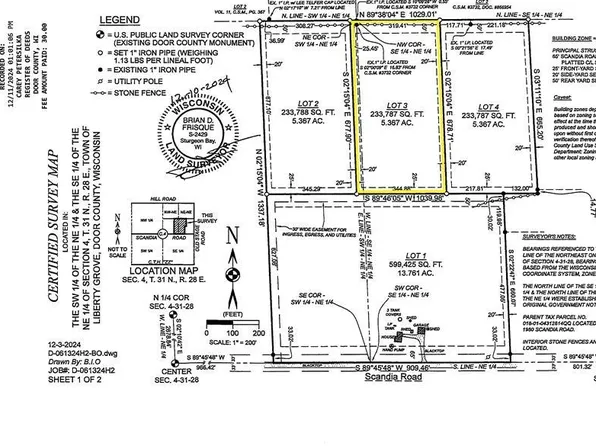 Scandia Rd #3, Sister Bay, WI 54234