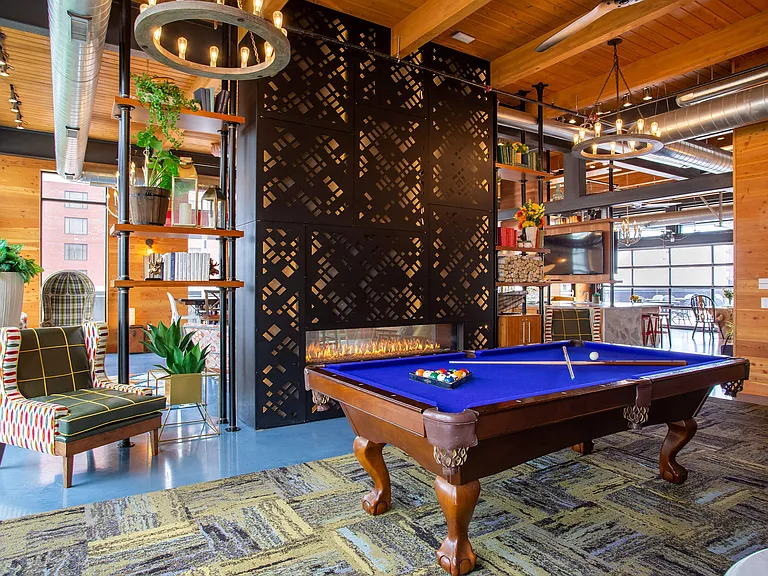 Billiards Table in Sky Lounge