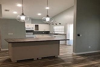 Island and Kitchen View