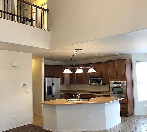 Kitchen and upstairs from LR