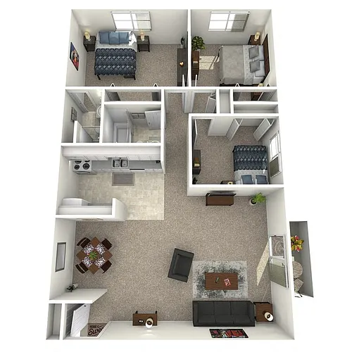 Floor plan 3 Bed 2 Bath