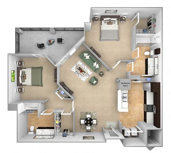 Floor plan B3