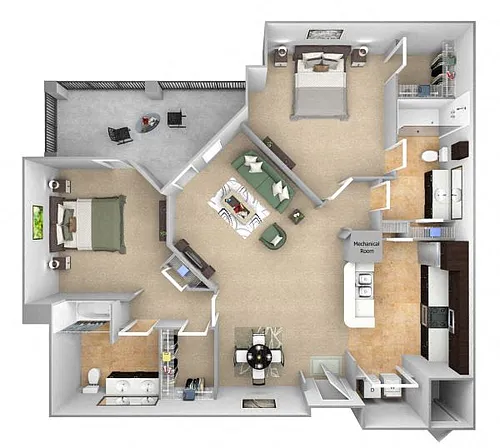 Floor plan B3
