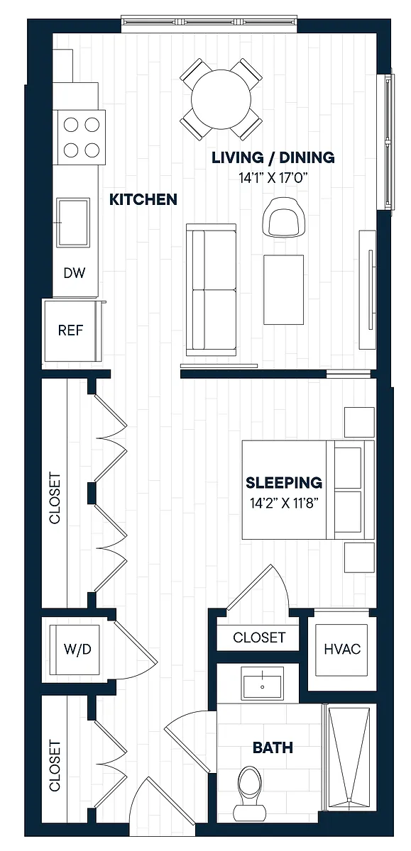 Floor plan Studio-S20