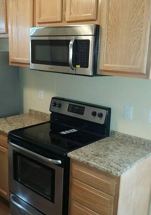 Kitchen with granite counter tops