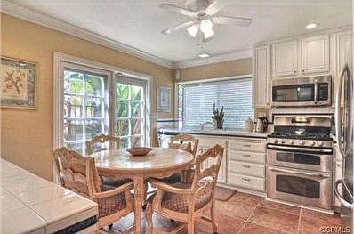 Kitchen with plenty of countertop space and breakfast table