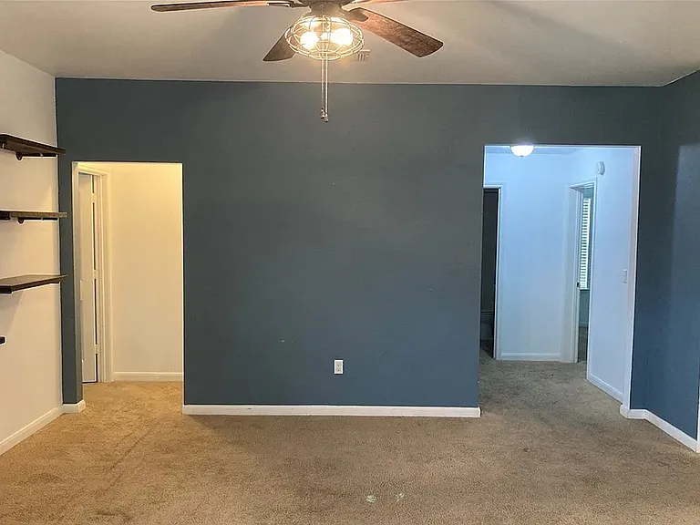 Side view of living room