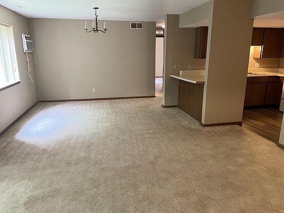 Living room and kitchen layout