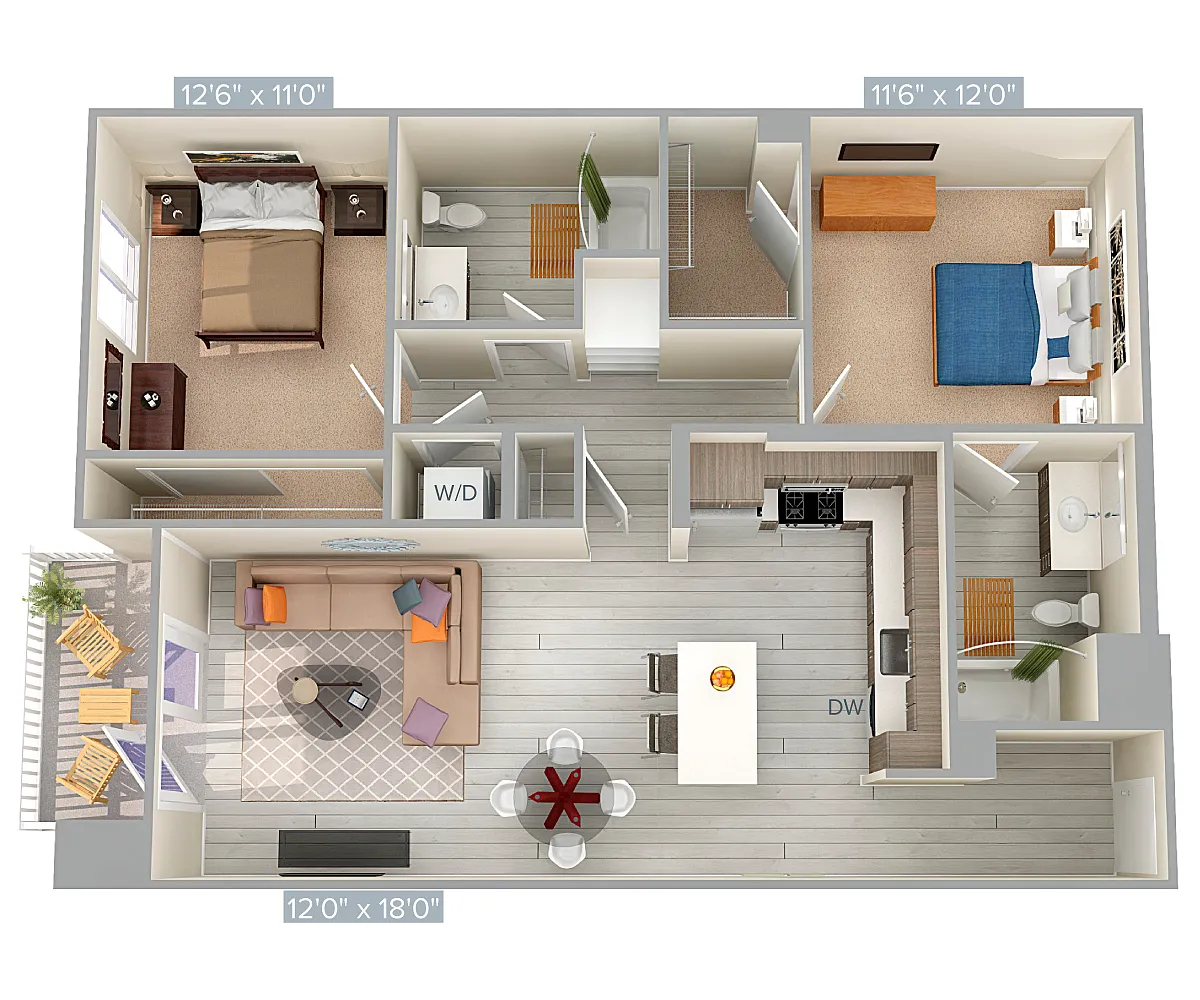 Floor plan B3-1107