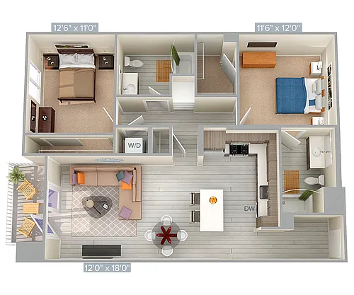 Floor plan B3-1107