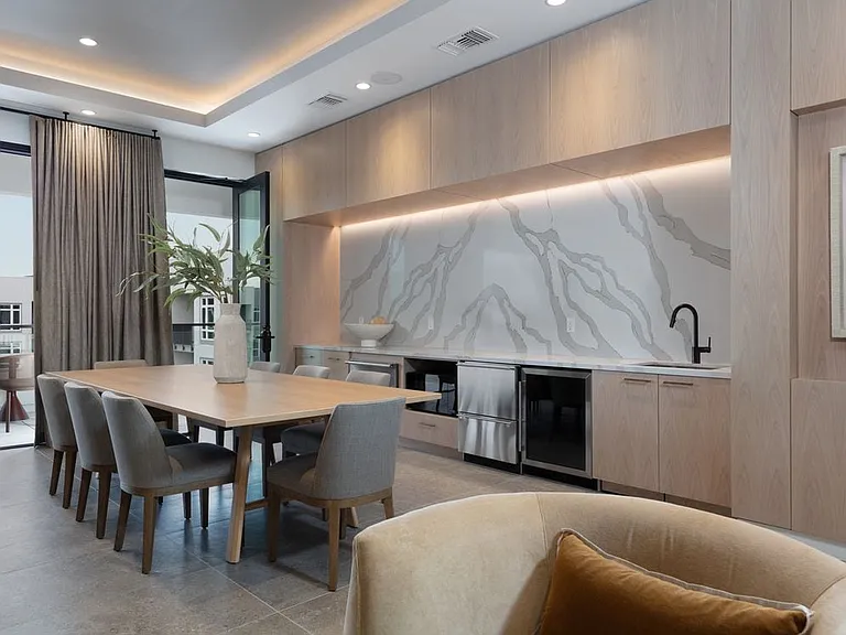 Hosting room with kitchenette
