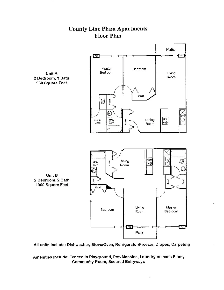 Floor plan 2BR1BA