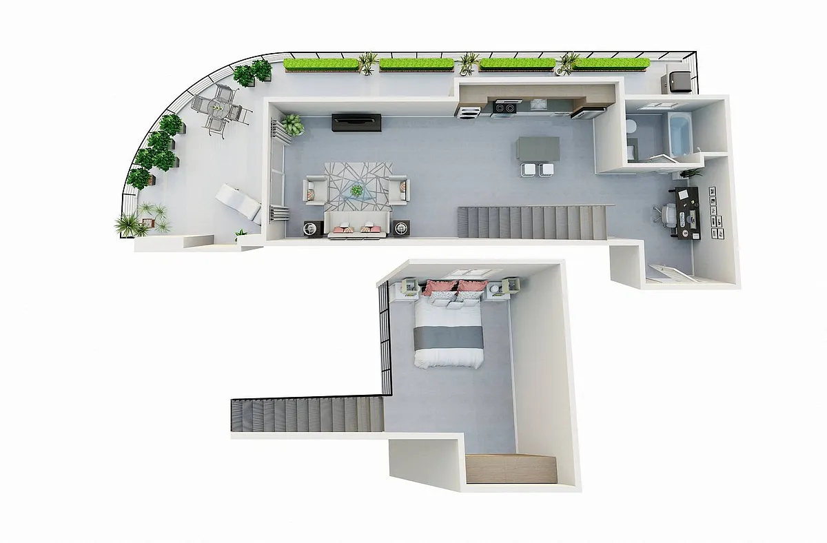 Floor plan Tribeca Studio Loft