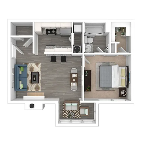 Floor plan Polo - 1x1