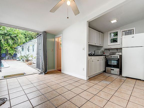 living and kitchen area