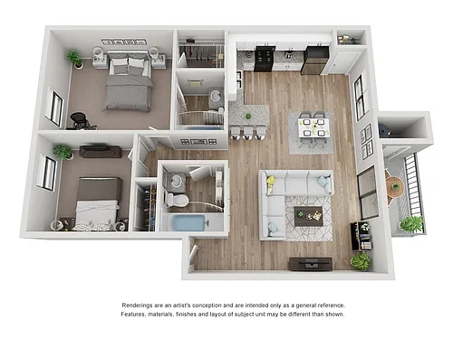 Floor plan 2x2 Standard