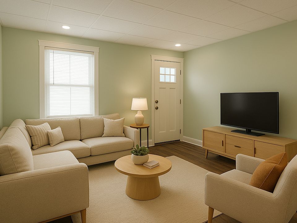 Staged living room