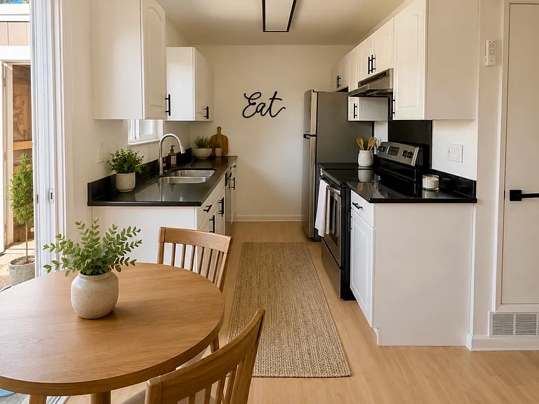 Kitchen virtually staged