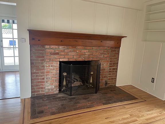 Fireplace in living area