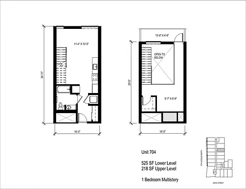 Floor plan 1 Bed Multistory
