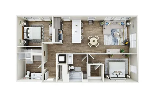 Floor plan 2X2 - D3
