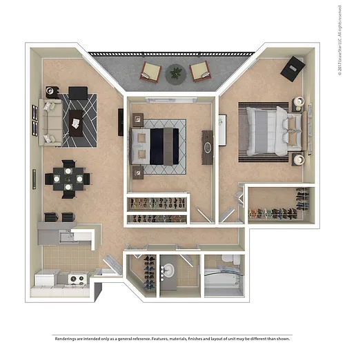 Floor plan 2x1B