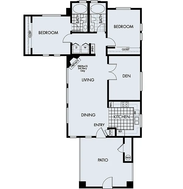 Floor plan Sycamore Bay Plan 3A