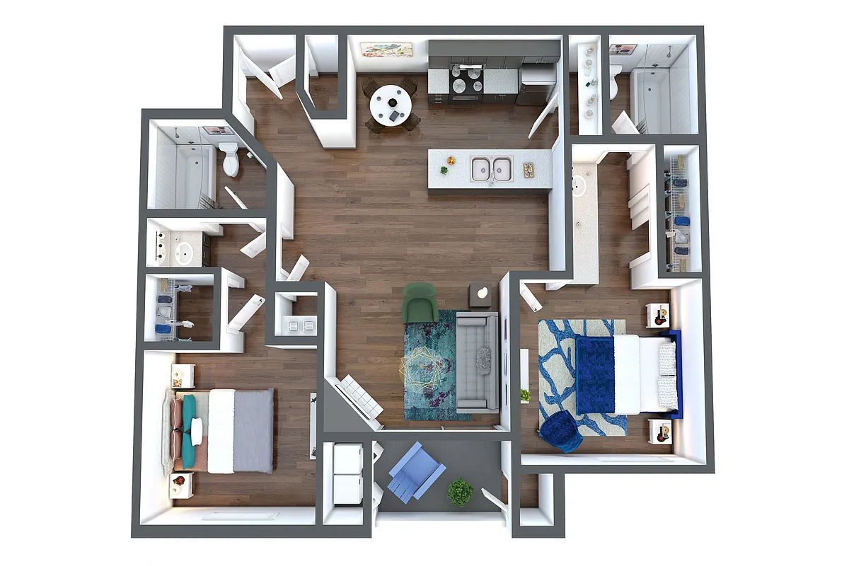 Floor plan Two Bedroom A