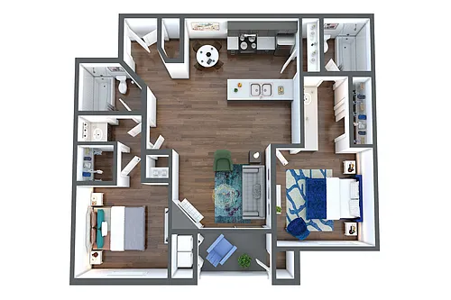 Floor plan Two Bedroom A