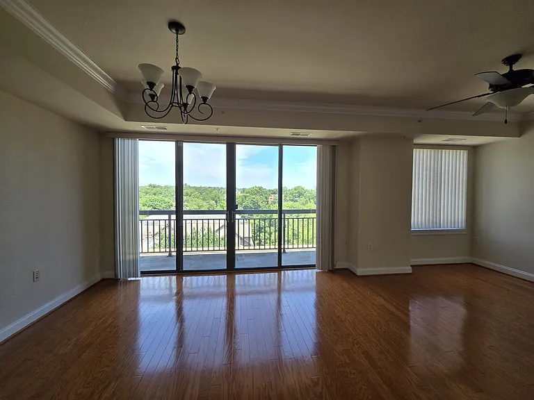 Living and Dining Areas and Balcony