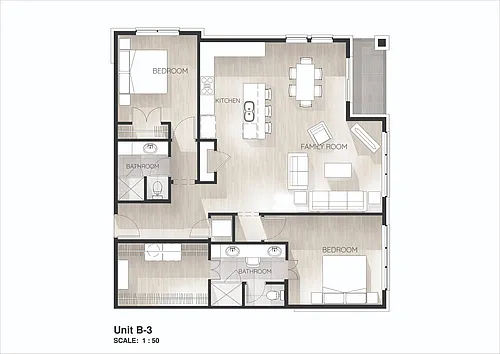 Floor plan B-3