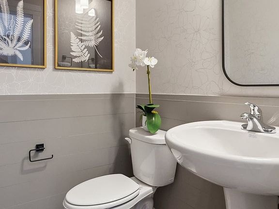 The main level powder room of the Sterling by Brookfield Residential.
