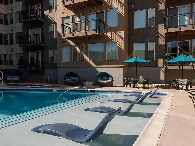 Private Balconies with View of Swimming Pool
