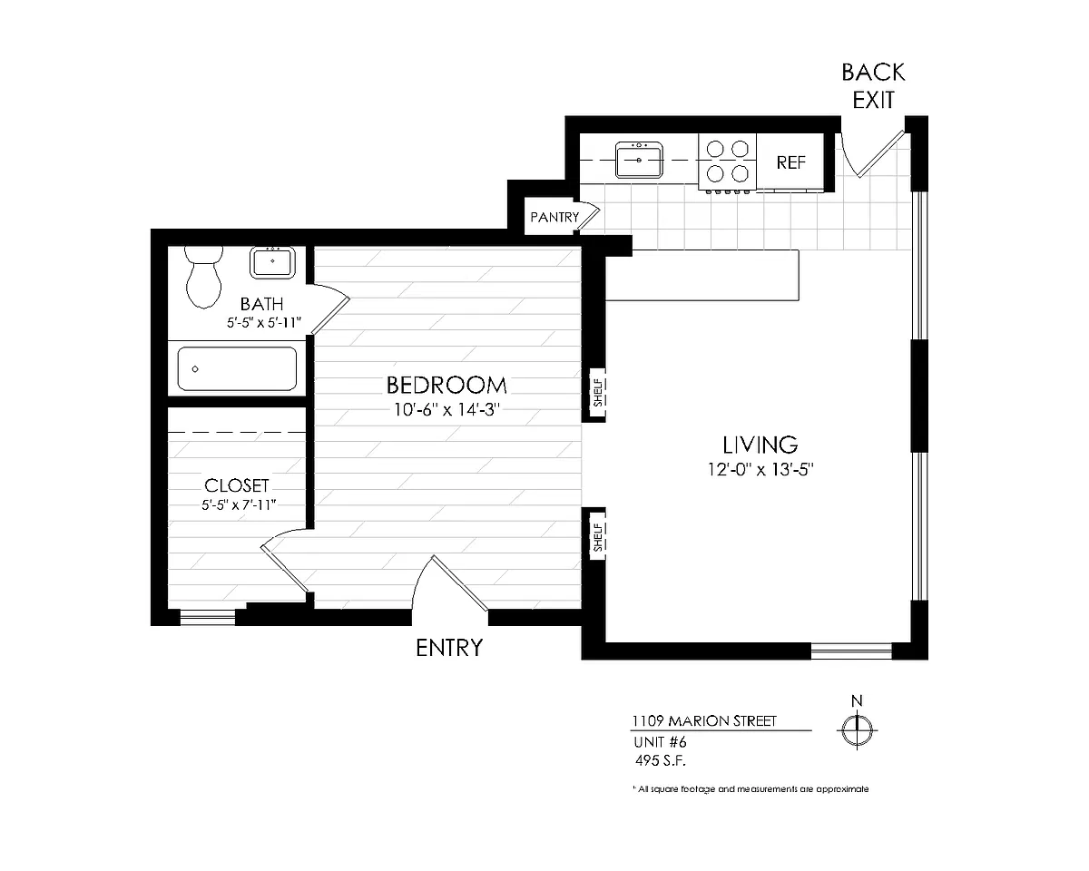 Floor plan 1 Bedroom
