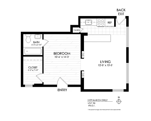 Floor plan 1 Bedroom