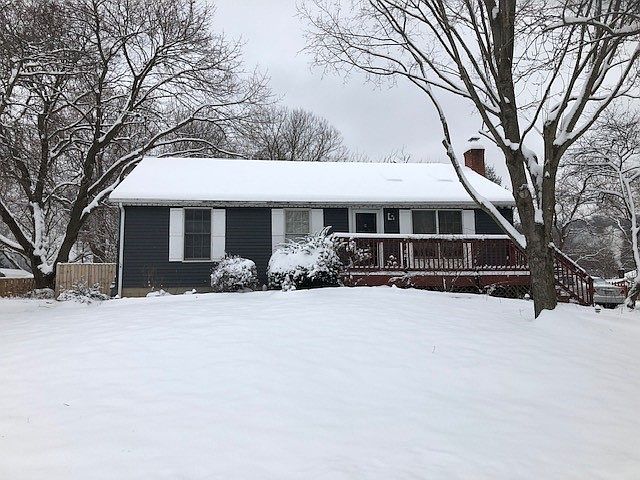 Street view with front porch