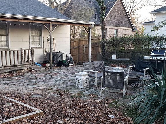 Backyard patio area, looking toward the rear of the house.