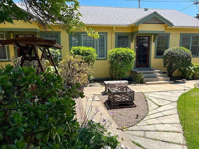 Front of guesthouses