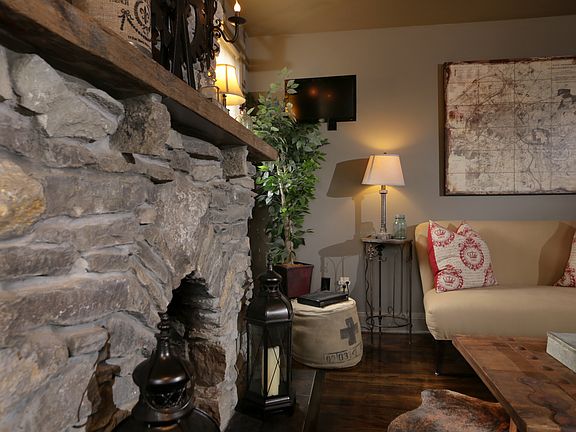 Stone Fireplace