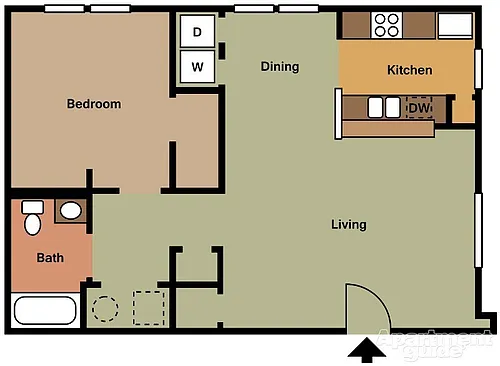 Floor plan One Bedroom