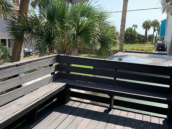 Private deck with ocean view