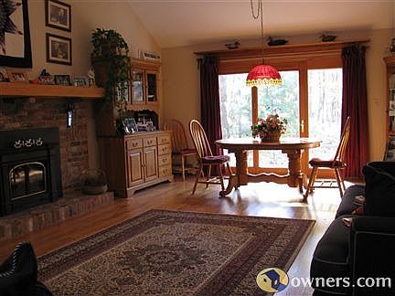 Living Rm/Dining Rm with Cathedral Ceiling