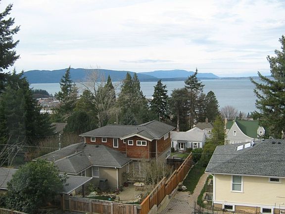 View of Bellingham Bay and Fairhaven from sun room.