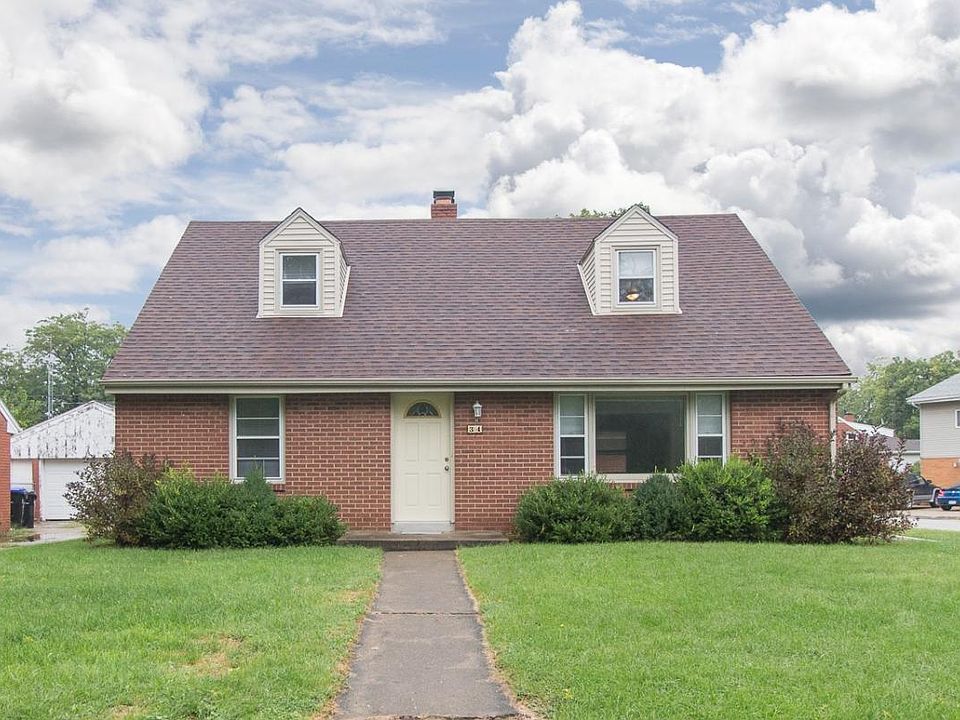 All brick home on a corner lot.