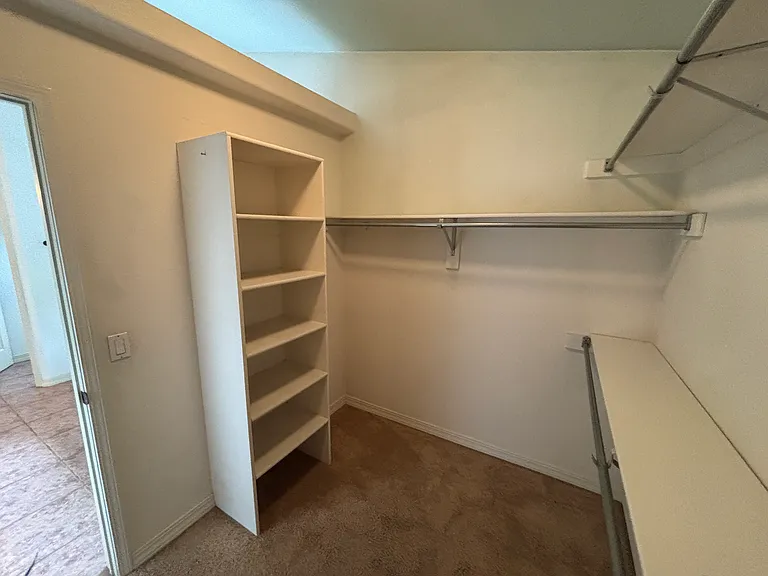Master walk-in closet