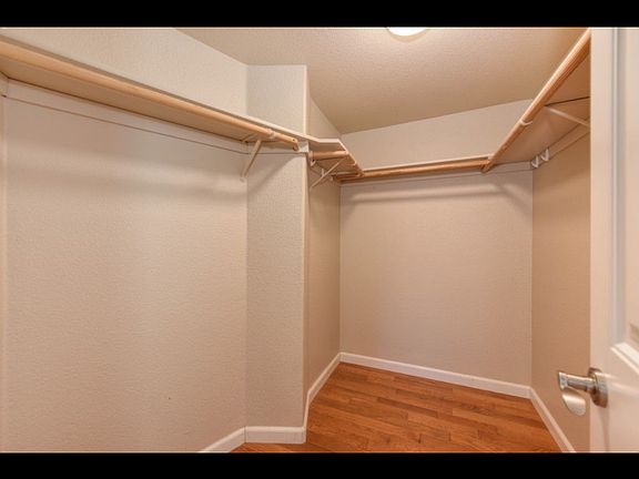Master bedroom wall in closet