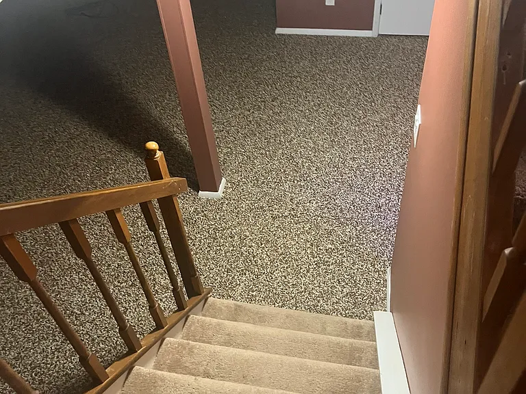 Leading to the basement